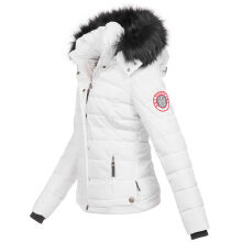 Navahoo Chloe Damen Winterjacke gef&uuml;ttert Weiss Gr&ouml;&szlig;e XS - Gr. 34