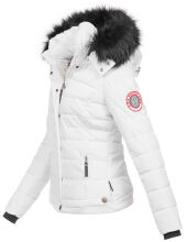 Navahoo Chloe Damen Winterjacke gefüttert Weiss Größe S - Gr. 36