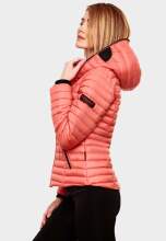 Navahoo Ladies Jacket Quilted Jacket Transition Jacket Quilted Kimuk NEW B348 Coral Size S - Size 36
