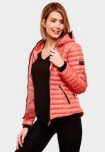 Navahoo Ladies Jacket Quilted Jacket Transition Jacket Quilted Kimuk NEW B348 Coral Size M - Size 38