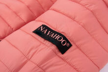 Navahoo Ladies Jacket Quilted Jacket Transition Jacket Quilted Kimuk NEW B348 Coral Size M - Size 38