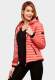 Navahoo Ladies Jacket Quilted Jacket Transition Jacket Quilted Kimuk NEW B348 Coral Size XL - Size 42