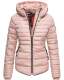 Marikoo Amber2 Winter Jacket Ladies Winterjacket Quilted Jacket Warm Lined B354 Pink Size S - Size 36