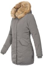 Marikoo Karmaa Damen Parka Winterjacke warm gefüttert Grau Größe L - Gr. 40