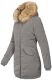 Marikoo Karmaa Ladies winter jacket parka coat warm lined - Gray-Gr.M