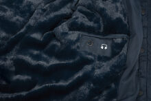 Navahoo Miamor ladies winter quilted jacket with teddy fur - Navy-Gr.L