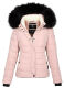 Navahoo Miamor ladies winter quilted jacket with teddy fur - Rosa-Gr.L
