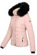 Navahoo Miamor ladies winter quilted jacket with teddy fur - Rosa-Gr.L