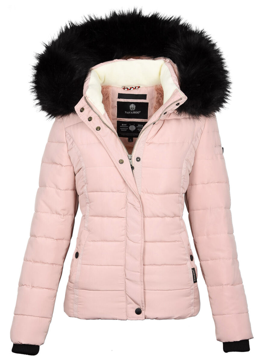 Navahoo Damen Winterjacke Mit Teddyfell - Warm & Stylisch Für Kalte Tage