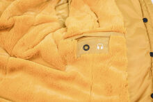 Navahoo Miamor ladies winter quilted jacket with teddy fur - Yellow-Gr.M