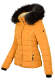 Navahoo Miamor ladies winter quilted jacket with teddy fur - Yellow-Gr.M
