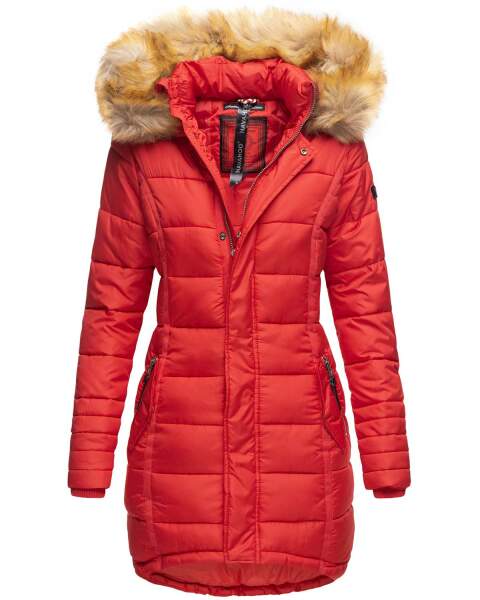 Navahoo Papaya Ladies Winter Quilted Jacket Red Size L - Gr. 40