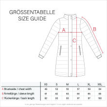 Navahoo Papaya Damen gesteppte Winterjacke mit Doppelzipper und gef&uuml;ttert Rot Gr&ouml;&szlig;e XL - Gr. 42