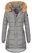 Navahoo Papaya Ladies Winter Quilted Jacket Gray Size L - Gr. 40