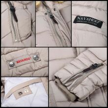 Navahoo Papaya Ladies Winter Quilted Jacket Gray Size L - Gr. 40