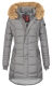 Navahoo Papaya Ladies Winter Quilted Jacket Gray Size L - Gr. 40