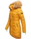 Navahoo Papaya Damen gesteppte Winterjacke mit Doppelzipper und gefüttert Gelb Größe L - Gr. 40