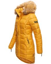 Navahoo Papaya Damen gesteppte Winterjacke mit Doppelzipper und gefüttert Gelb Größe M - Gr. 38