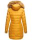 Navahoo Papaya Damen gesteppte Winterjacke mit Doppelzipper und gefüttert Gelb Größe S - Gr. 36