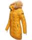 Navahoo Papaya Damen gesteppte Winterjacke mit Doppelzipper und gefüttert Gelb Größe XL - Gr. 42