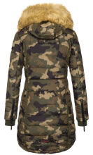 Navahoo Papaya Ladies Winter Quilted Jacket Camouflage - Army Size L - Gr. 40