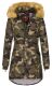 Navahoo Papaya Ladies Winter Quilted Jacket Camouflage - Army Size L - Gr. 40