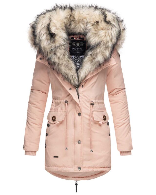 Navahoo Sweety Damen 2in1 Parka Winterjacke Rosa