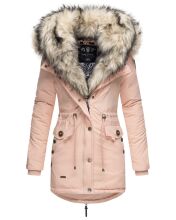 Navahoo Sweety 2 in 1 ladies parka winterjacket with fur collar - Rosa-Gr.S