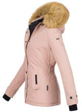 Navahoo Laura ladies winter jacket with faux fur - Rosa-Gr.XS