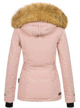 Navahoo Laura ladies winter jacket with faux fur - Rosa-Gr.XL