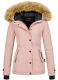 Navahoo Laura warme Damen Winterjacke mit Kapuze Rosa-Gr.XL