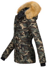 Navahoo Laura ladies winter jacket with faux fur - Camo-Gr.XS