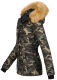 Navahoo Laura ladies winter jacket with faux fur - Camo-Gr.XS