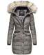Navahoo Paula Ladies Winter Jacket Coat Parka Warm Lined Winterjacket B383 Grey Size XS - Size 34