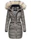 Navahoo Paula Damen Parka Winterjacke warm Gefüttert Grau Größe XS - Gr. 34