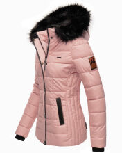 Marikoo Warm Ladies Winter Jacket Quilted Jacket Winterjacket Quilted Parka NEW B391 Pink Size XS - Size 34