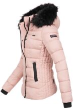 Marikoo Warm Ladies Winter Jacket Quilted Jacket Winterjacket Quilted Parka NEW B391 Pink Size S - Size 36