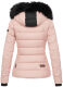 Marikoo Warm Ladies Winter Jacket Quilted Jacket Winterjacket Quilted Parka NEW B391 Pink Size S - Size 36