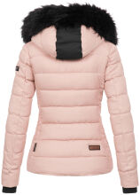 Marikoo Warm Ladies Winter Jacket Quilted Jacket Winterjacket Quilted Parka NEW B391 Pink Size L - Size 40