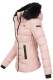 Marikoo Warm Ladies Winter Jacket Quilted Jacket Winterjacket Quilted Parka NEW B391 Pink Size L - Size 40