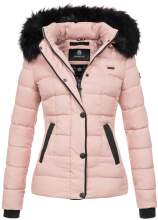 Marikoo Warm Ladies Winter Jacket Quilted Jacket Winterjacket Quilted Parka NEW B391 Pink Size M - Size 38