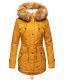 Navahoo LaViva warm ladies winter jacket with teddy fur Yellow-Gr.XS