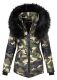 Navahoo Nirvana ladies parka winter jacket with fur collar - Camo-Gr.XS