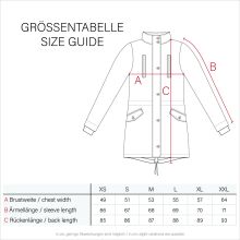 Marikoo Moonshine warme Damen Parka Winterjacke gesteppt Rot Gr&ouml;&szlig;e XS - Gr. 34