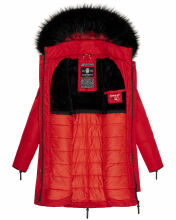 Marikoo Moonshine warme Damen Parka Winterjacke gesteppt Rot Größe M - Gr. 38