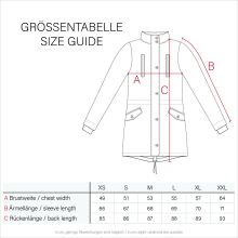 Marikoo Moonshine warme Damen Parka Winterjacke gesteppt Rot Größe M - Gr. 38