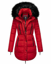 Marikoo Moonshine warme Damen Parka Winterjacke gesteppt Rot Größe L - Gr. 40