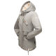 Marikoo Manolya Damen Parka Winterjacke mit Teddyfell Grau Größe XS - Gr. 34