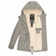 Marikoo Manolya Damen Parka Winterjacke mit Teddyfell Grau Größe M - Gr. 38