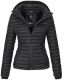 Marikoo Samtpfote leichte Damen Steppjacke Schwarz Größe XS - Gr. 34